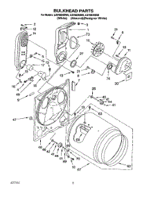 03 - Bulkhead parts for Whirlpool Dryer LGV6634BN0 from AppliancePartsPros.com