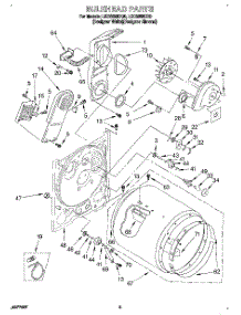 03 - Section parts for Whirlpool Dryer LEC8858DQ0 from AppliancePartsPros.com