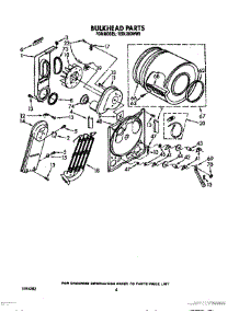04 - Bulkhead Parts parts for Whirlpool Dryer TEDL200WW0 from AppliancePartsPros.com
