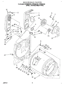 03 - Bulkhead parts for Whirlpool Dryer LGT6638AN2 from AppliancePartsPros.com