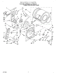 04 - Bulkhead parts for Whirlpool Dryer LGR6644DZ1 from AppliancePartsPros.com