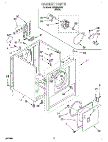 02 - Section parts for Whirlpool Dryer LER2614DW1 from AppliancePartsPros.com