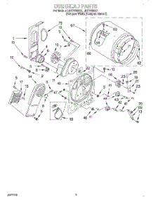 03 - Section parts for Whirlpool Dryer LET7646EZ1 from AppliancePartsPros.com