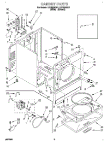 02 - Section parts for Whirlpool Dryer LEP6646AW1 from AppliancePartsPros.com