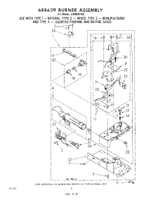 06 - 688639 Burner parts for Whirlpool Dryer LHI9801W2 from AppliancePartsPros.com