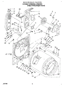 03 - Bulkhead parts for Whirlpool Dryer LGR8858DZ0 from AppliancePartsPros.com