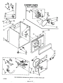 03 - Cabinet parts for Whirlpool Dryer LG5531XMW0 from AppliancePartsPros.com