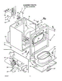 02 - Section parts for Whirlpool Dryer LE9480XWW0 from AppliancePartsPros.com