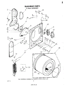 03 - Section parts for Whirlpool Dryer LE4930XMW1 from AppliancePartsPros.com