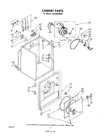 02 - Section parts for Whirlpool Dryer LE5790XMW0 from AppliancePartsPros.com