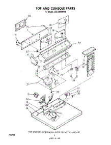 03 - Section parts for Whirlpool Dryer LE5790XMW0 from AppliancePartsPros.com