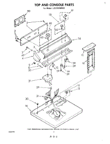 02 - Section parts for Whirlpool Dryer LE5700XMW2 from AppliancePartsPros.com