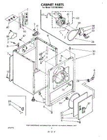 03 - Section parts for Whirlpool Dryer LE5700XMW2 from AppliancePartsPros.com
