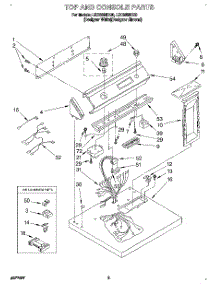 02 - Section parts for Whirlpool Dryer LEC8858DZ0 from AppliancePartsPros.com