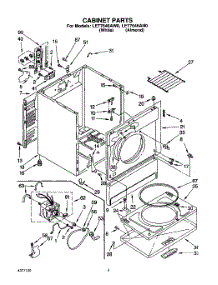 02 - Section parts for Whirlpool Dryer LET7646AW0 from AppliancePartsPros.com