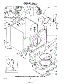 03 - Cabinet parts for Whirlpool Dryer LG7001XMW2 from AppliancePartsPros.com