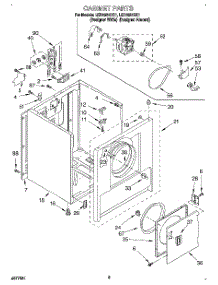 02 - Section parts for Whirlpool Dryer LER4624DQ1 from AppliancePartsPros.com