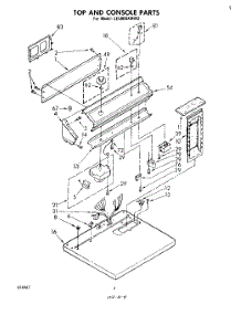 03 - Section parts for Whirlpool Dryer LE5800XMW2 from AppliancePartsPros.com