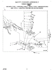 03 - 3401771 Burner Assembly parts for Whirlpool Dryer LGN3634DW1 from AppliancePartsPros.com