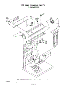 03 - Section parts for Whirlpool Dryer LE5800XSW3 from AppliancePartsPros.com