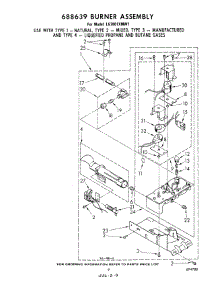 06 - 688639 Burner parts for Whirlpool Dryer LG7801XMW1 from AppliancePartsPros.com