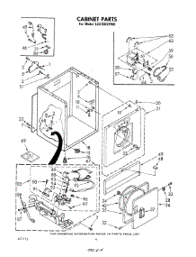 03 - Cabinet parts for Whirlpool Dryer LG5706XPW0 from AppliancePartsPros.com