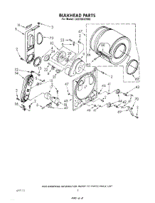 05 - Bulkhead parts for Whirlpool Dryer LG5706XPW0 from AppliancePartsPros.com