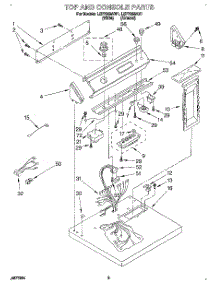 02 - Section parts for Whirlpool Dryer LEP7858AN1 from AppliancePartsPros.com