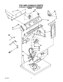 02 - Section parts for Whirlpool Dryer LEP6848AW0 from AppliancePartsPros.com