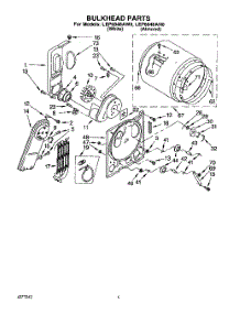 03 - Section parts for Whirlpool Dryer LEP6848AW0 from AppliancePartsPros.com