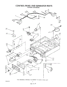 03 - Control Panel And Separator parts for Whirlpool Dryer CS5100XSW0 from AppliancePartsPros.com