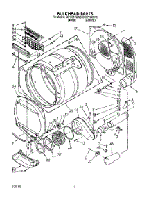 02 - Bulkhead, Lit / Optional parts for Whirlpool Dryer CG1751XWN0 from AppliancePartsPros.com