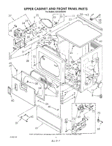04 - Upper Cabinet And Front Panel parts for Whirlpool Dryer CS5100XSW0 from AppliancePartsPros.com