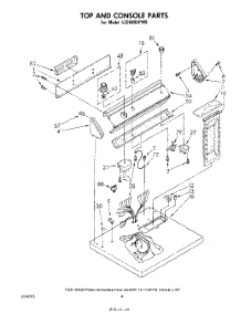 03 - Section parts for Whirlpool Dryer LE5600XPW0 from AppliancePartsPros.com