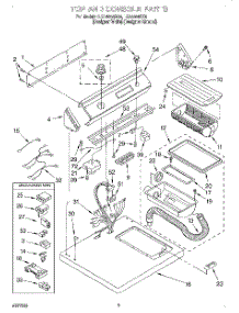 02 - Top And Console, Lit / Optional parts for Whirlpool Dryer LGL8858DZ0 from AppliancePartsPros.com