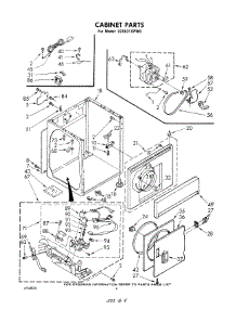 03 - Cabinet parts for Whirlpool Dryer LG5531XPW0 from AppliancePartsPros.com