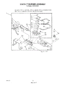 06 - 3387617 Burner parts for Whirlpool Dryer CS5100XSW0 from AppliancePartsPros.com