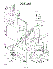 02 - Section parts for Whirlpool Dryer LE6600XPW0 from AppliancePartsPros.com