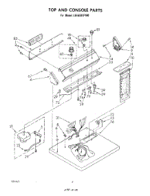03 - Section parts for Whirlpool Dryer LE6600XPW0 from AppliancePartsPros.com
