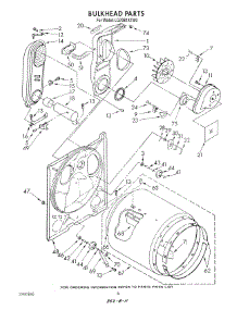 04 - Bulkhead parts for Whirlpool Dryer LG7081XTW0 from AppliancePartsPros.com