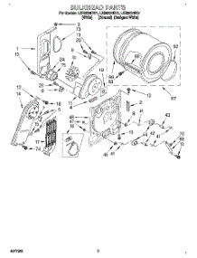 03 - Section parts for Whirlpool Dryer LER6634BQ1 from AppliancePartsPros.com