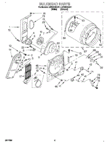 03 - Section parts for Whirlpool Dryer LER6848AN1 from AppliancePartsPros.com