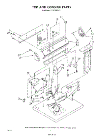 03 - Section parts for Whirlpool Dryer LE5795XPW1 from AppliancePartsPros.com