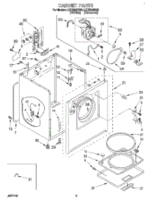 02 - Section parts for Whirlpool Dryer LET5624BN0 from AppliancePartsPros.com