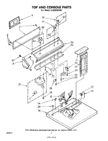 02 - Section parts for Whirlpool Dryer LE5920XKW1 from AppliancePartsPros.com