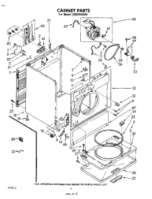 03 - Section parts for Whirlpool Dryer LE5920XKW1 from AppliancePartsPros.com