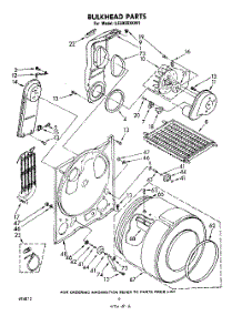 04 - Section parts for Whirlpool Dryer LE5920XKW1 from AppliancePartsPros.com