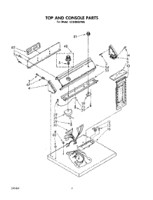 03 - Section parts for Whirlpool Dryer LE3300XPW0 from AppliancePartsPros.com