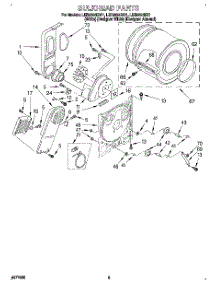 03 - Section parts for Whirlpool Dryer LER5624DZ1 from AppliancePartsPros.com
