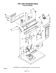 02 - Section parts for Whirlpool Dryer LE6400XSW0 from AppliancePartsPros.com